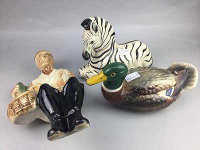 Lot 202 - A LOT OF THREE BALLANTINES WHISKY NOVELTY DECANTERS