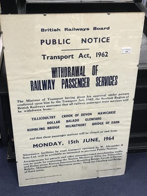 Lot 208 - A LOT OF TWO RAILWAY POSTERS