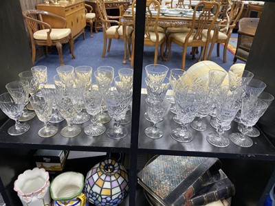 Lot 428 - A LOT OF CRYSTAL GLASSES