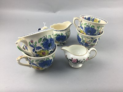 Lot 432 - A WEDGWOOD 'HATHAWAY ROSE' PART TEA SERVICE AND A MASONS PART TEA SERVICE