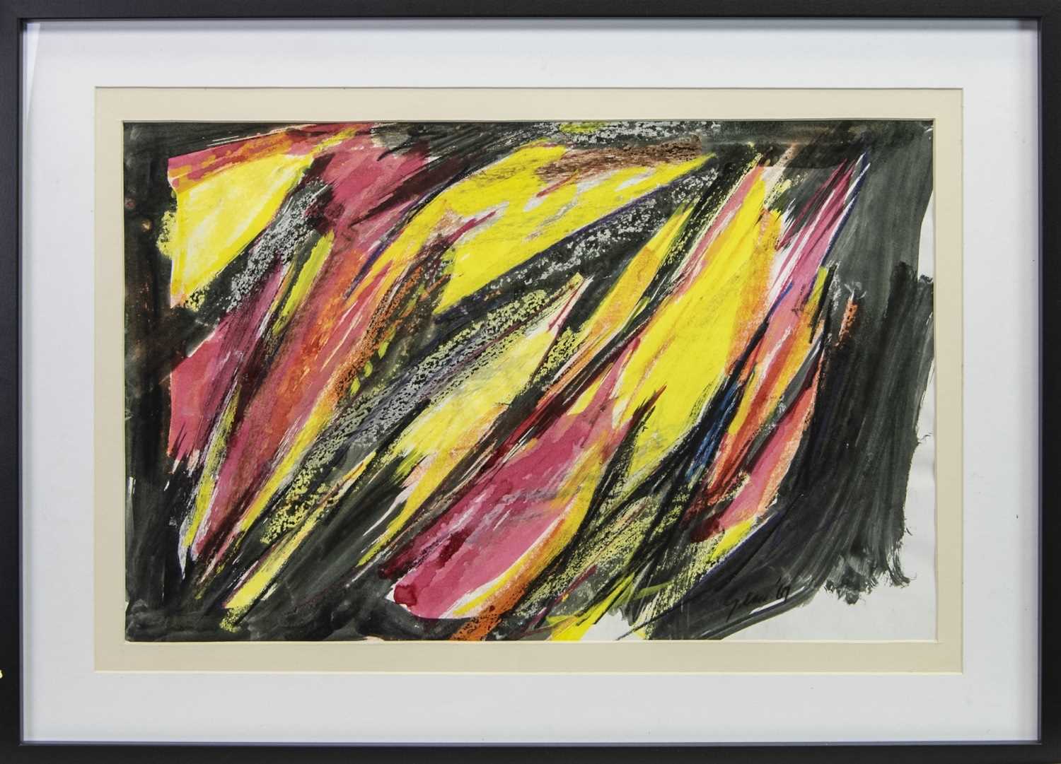 Lot 224 - ABSTRACT STRUCTURE, A MIXED MEDIA BY WILLIAM GEAR