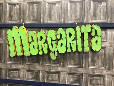 Lot 183 - MARGARITA - A MEXICAN INDUSTRIAL ART PUB SIGN