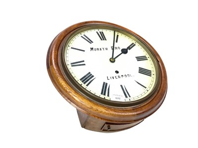 Lot 1132 - AN EARLY 20TH CENTURY WALL CLOCK BY MORATH BROS.
