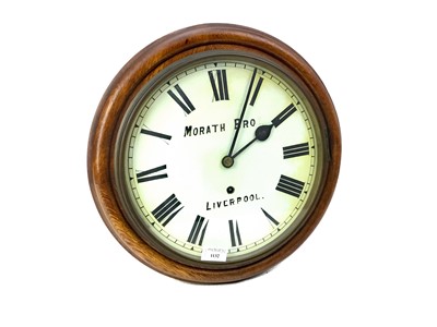 Lot 1132 - AN EARLY 20TH CENTURY WALL CLOCK BY MORATH BROS.