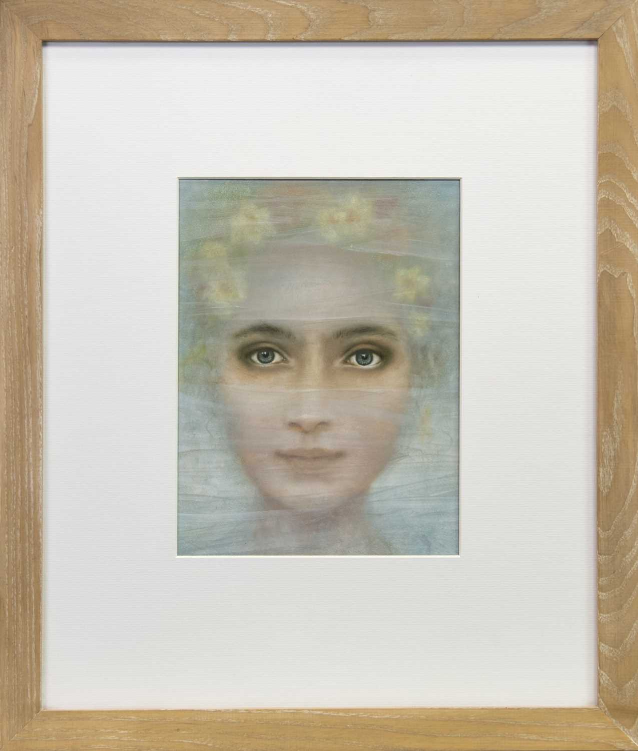 Lot 541 - SEEING THROUGH THE VEIL, AN OIL BY ROS GREEN