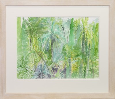 Lot 425A - PALMS, BALI, A WATERCOLOUR BY PAUL GELL