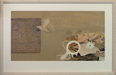 Lot 622 - FISH AND SEAGULL, A MIXED MEDIA BY WILLIAM LITTLEJOHN