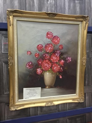 Lot 485 - A STILL LIFE BY ROBERT COX AND OTHER PICTURES