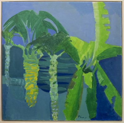 Lot 626 - PALM TREES, AN OIL BY PAUL GELL