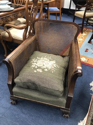Lot 468 - A BERGERE ARMCHAIR