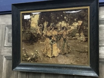 Lot 482 - A VICTORIAN CRYSTOLEUM AFTER W. MENZLER AND ANOTHER