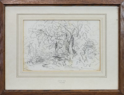 Lot 405A - PARK SKETCH ATTRIBUTED TO DAVID COX