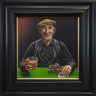 Lot 638 - ON A ROLL, AN OIL BY GRAHAM MCKEAN