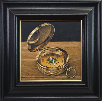 Lot 687 - A COMPASS TO HELP ME FIND THE WAY, AN OIL BY GRAHAM MCKEAN