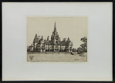 Lot 459 - FETTES COLLEGE, AN ETCHING BY WILFRED APPLEBY