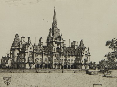 Lot 459 - FETTES COLLEGE, AN ETCHING BY WILFRED APPLEBY