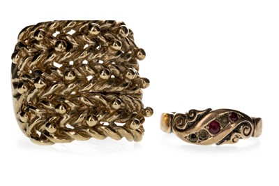 Lot 841 - TWO GOLD RINGS
