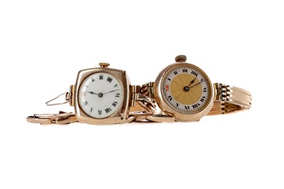 Lot 905 - TWO NINE CARAT GOLD LADY'S MANUAL WIND WRIST WATCHES