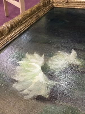 Lot 132 - FLORAL STILL LIFE, AN OIL BY LOUISE ELLEN PERMAN