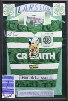 Lot 1745 - A SIGNED CELTIC FOOTBALL CLUB JERSEY