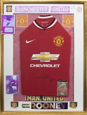 Lot 1753 - A SIGNED MANCHESTER UNITED FOOTBALL CLUB JERSEY