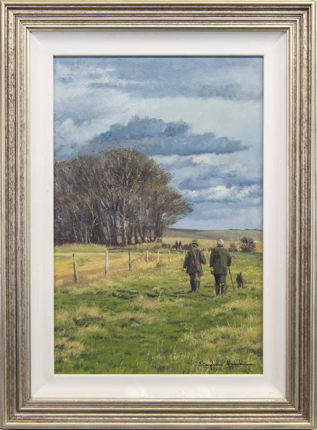 Lot 770 - SPORTING PHEASANT, AN OIL BY STEPHEN HARKINS