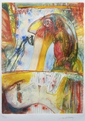 Lot 803 - THE FRIGHT, AN ETCHING BY JOHN BELLANY