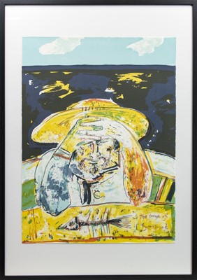Lot 810 - OLD MAN AND THE SEA I, A PRINT BY JOHN BELLANY