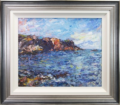 Lot 792 - COVE AT EYEMOUTH, AN ACRYLIC