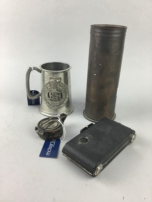 Lot 137 - A WWII PRISMATIC COMPASS AND OTHERS