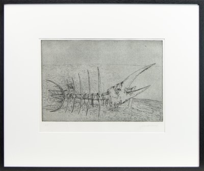 Lot 814 - THE OLD MAN AND THE SEA V, A PRINT BY JOHN BELLANY