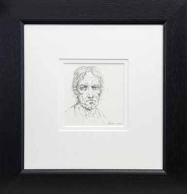 Lot 816 - UNTITLED III, A MIXED MEDIA BY PETER HOWSON