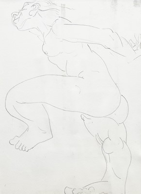 Lot 730 - UNTITLED NUDE SKETCH BY PETER HOWSON