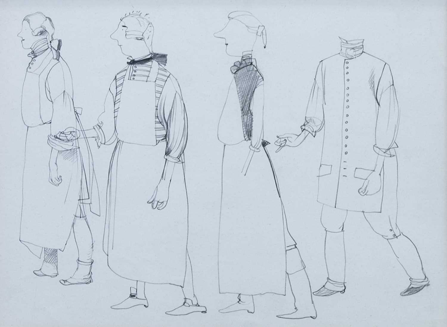 Lot 730 - FIGURE STUDY, A PENCIL SKETCH BY JHN BYRNE