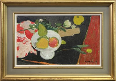 Lot 134 - THE RED POMEGRANATE, AN OIL BY ALBERTO MORROCCO