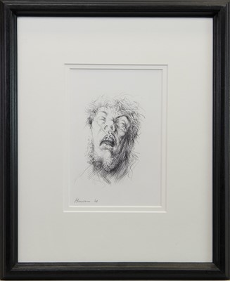 Lot 663 - CHRIST 2005, AN INK WORK BY PETER HOWSON