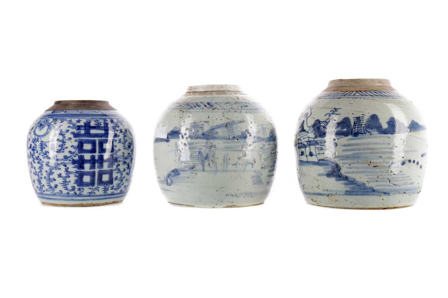 Lot 762 - A LOT OF THREE CHINESE JARS