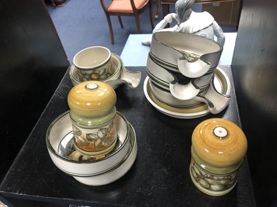 Lot 287 - A ROYAL WINTON BUTTER DISH AND OTHER CERAMICS