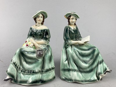 Lot 289 - A PAIR OF CERAMIC BOOKENDS AND OTHER CERAMICS
