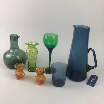 Lot 292 - A LOT OF COLOURED GLASS WARE