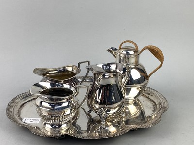 Lot 303 - A MAPPIN & WEBB SILVER PLATED CREAM JUG AND OTHER ITEMS
