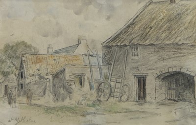 Lot 94 - AT YETHOLM, A PENCIL ATTRIBUTED TO TOM SCOTT