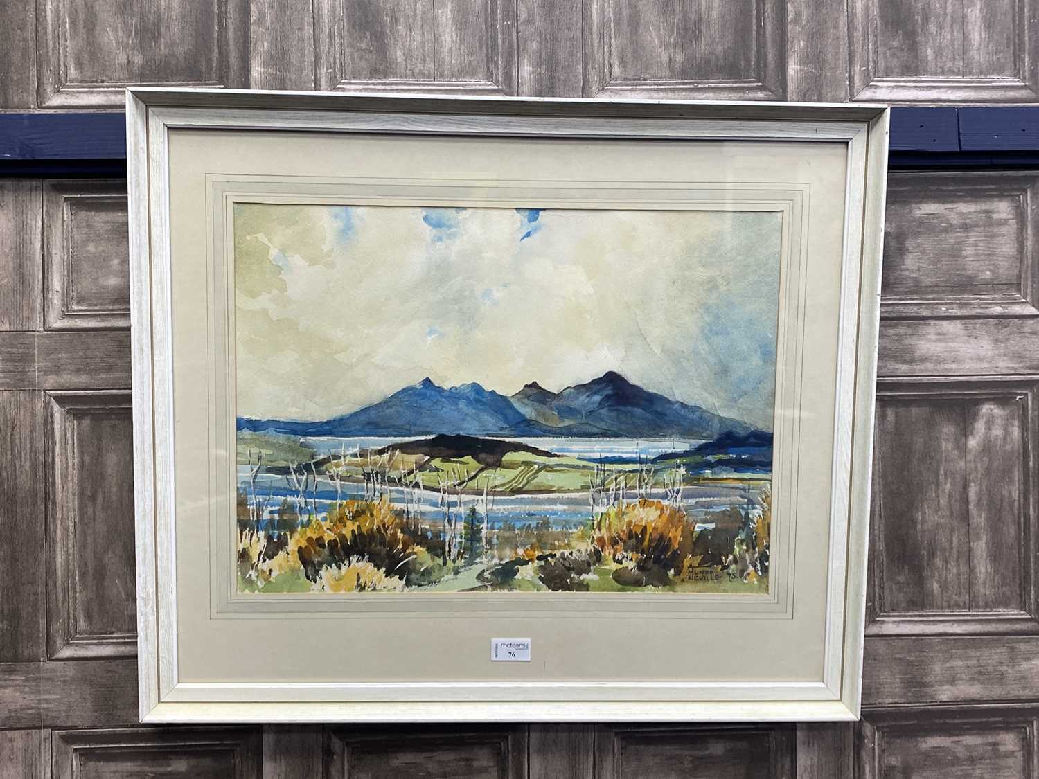 Lot 76 - A WATERCOLOUR BY A MUNRO NEVILLE