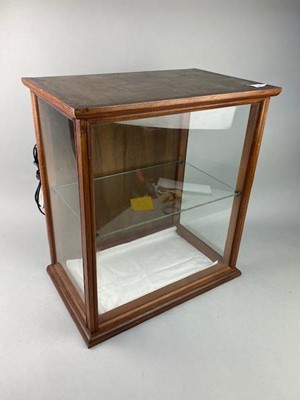Lot 226 - A MODERN WALL HANGING DISPLAY CABINET