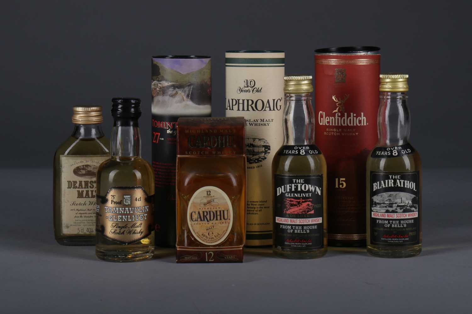 Lot 1205 - EIGHT SINGLE MALT SCOTCH WHISKY MINIATURES