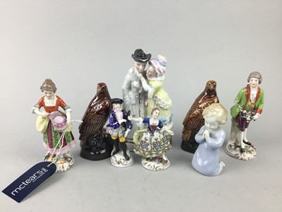 Lot 204 - A LOT OF CERAMIC AND OTHER FIGURES