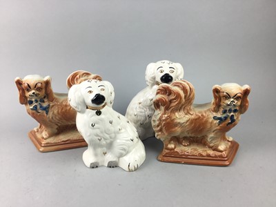 Lot 365 - A PAIR OF 20TH CENTURY BESWICK WALLY DOGS AND ANOTHER PAIR