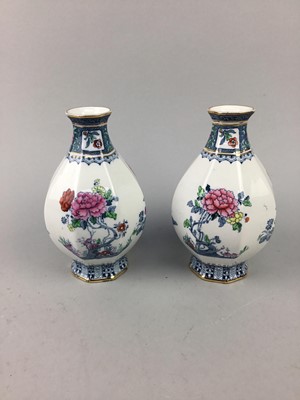 Lot 375 - A PAIR OF LOSOL WARE VASES AND OTHER CERAMICS