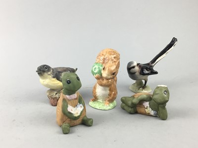 Lot 379 - A ROYAL ALBERT FIGURE OF 'SQUIRREL  NUTKIN' AND OTHER CERAMIC FIGURES OF ANIMALS