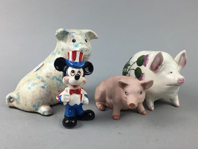 Lot 379 - A ROYAL ALBERT FIGURE OF 'SQUIRREL  NUTKIN' AND OTHER CERAMIC FIGURES OF ANIMALS